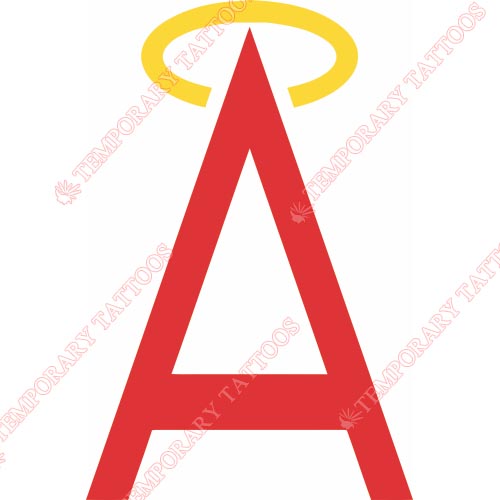 Los Angeles Angels of Anaheim Customize Temporary Tattoos Stickers NO.1640